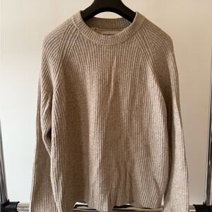 Abercrombie and Fitch, soft AF oatmeal taupe crewneck oversized sweater men’s M